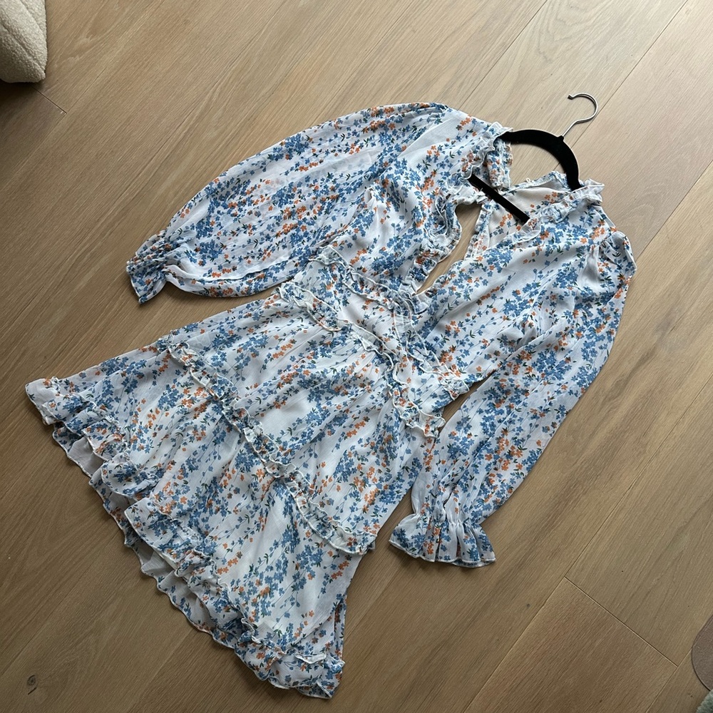 Blue and White Dress Size Small